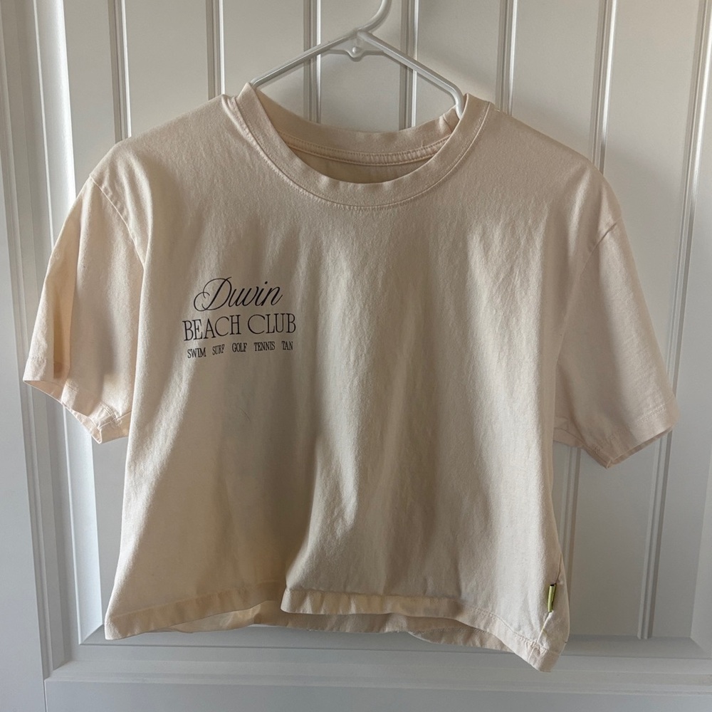 Beach Club Short Sleeve Tee - Cream
